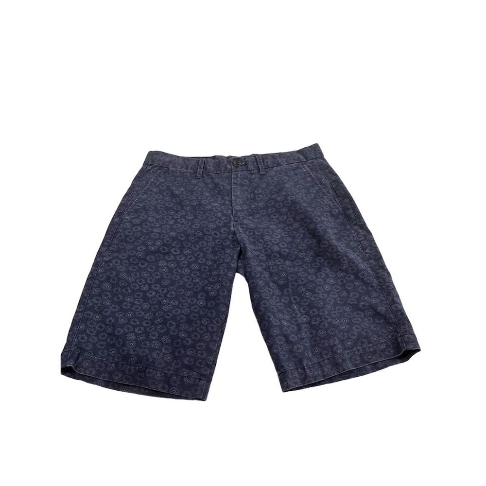 GAP Men's Blue Floral Print Chino Shorts Size 30 Casual Summer‎